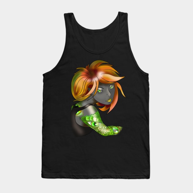 Dark elf girl with ginger hair Tank Top by cuisinecat